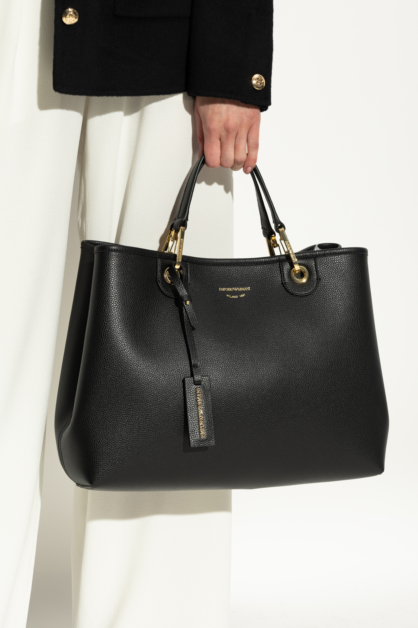 Black Shopper-type bag Emporio Armani - Vitkac France